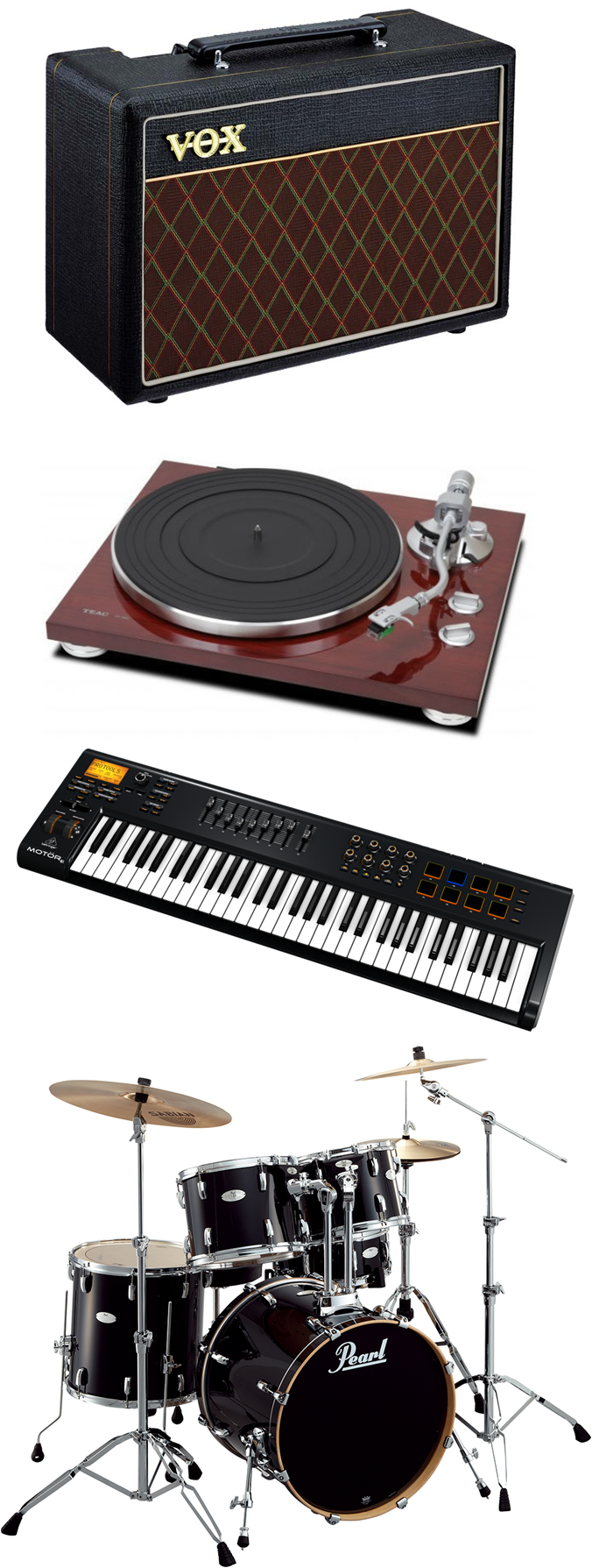 楽器・オーディオの画像　アンプ　レコードプレイヤー　キーボード　ドラムセット　